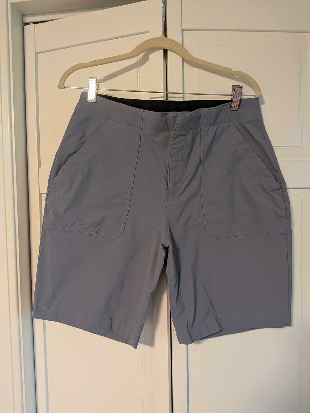 Eddie Bauer Women's Light Gray Performance Bermuda Shorts
